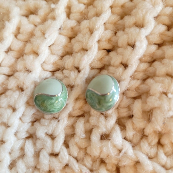 Vintage green earrings